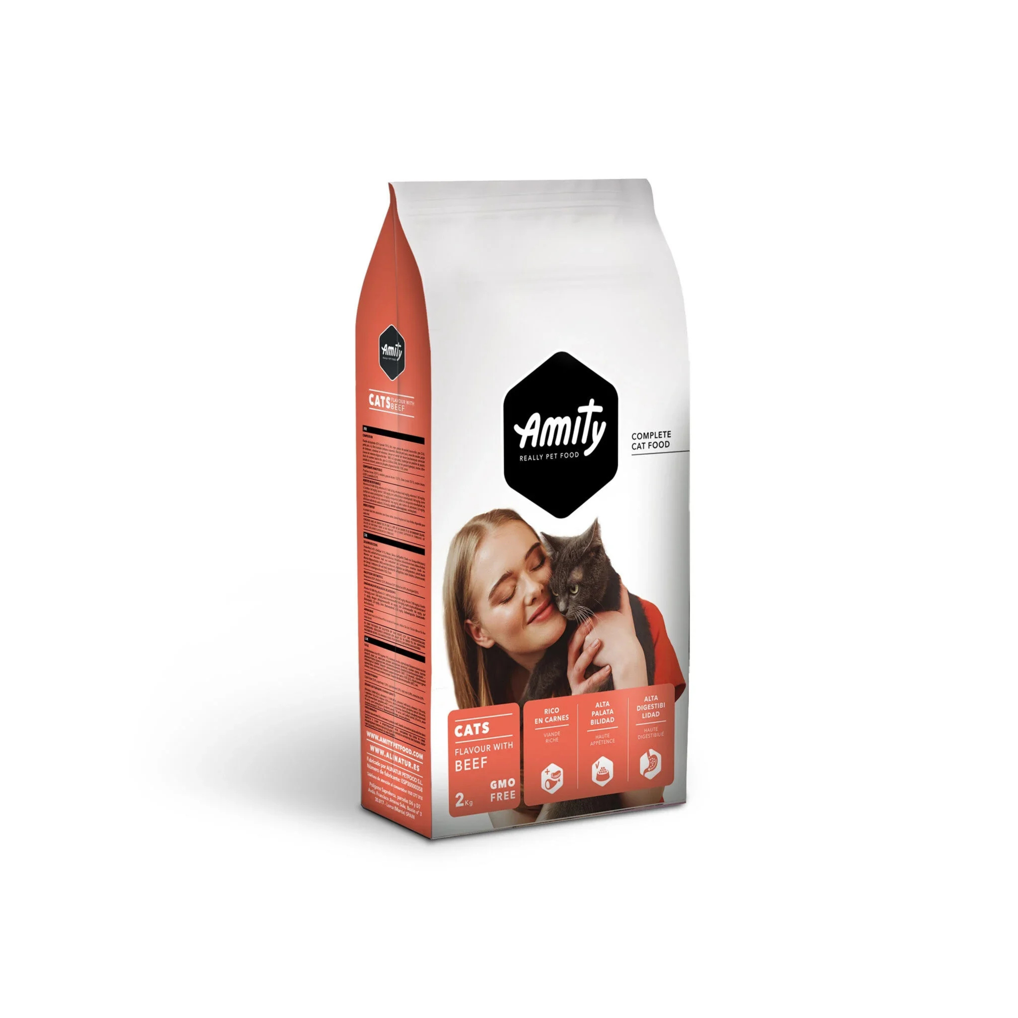 Amity Premium Beef Cat Food - GMO-Free - 2 KG