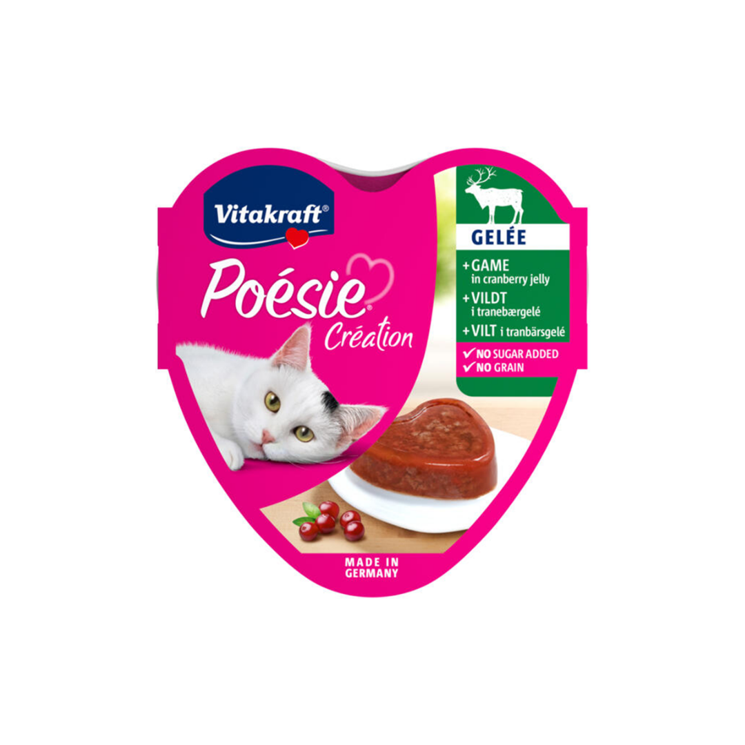 Vitakraft Poésie – Game in Cranberry Jelly (85g)