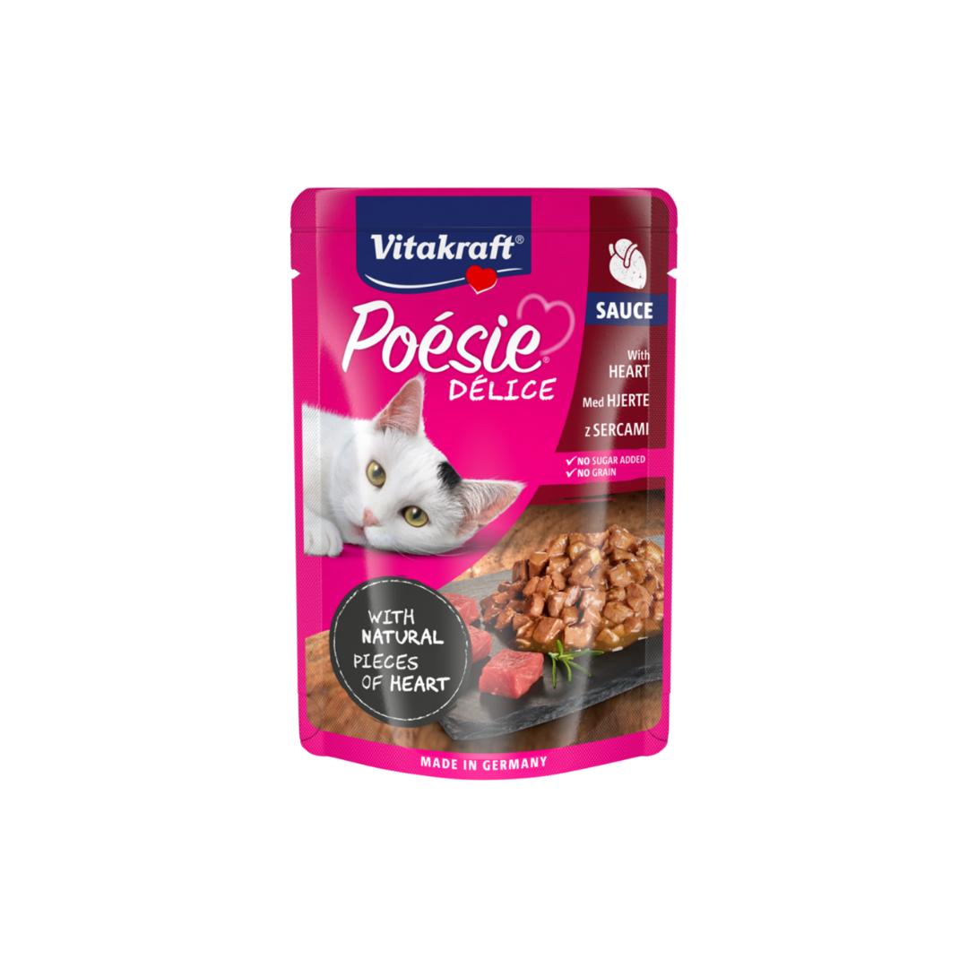 Vitakraft Poésie Délice – Heart in Sauce (85g Pouch)
