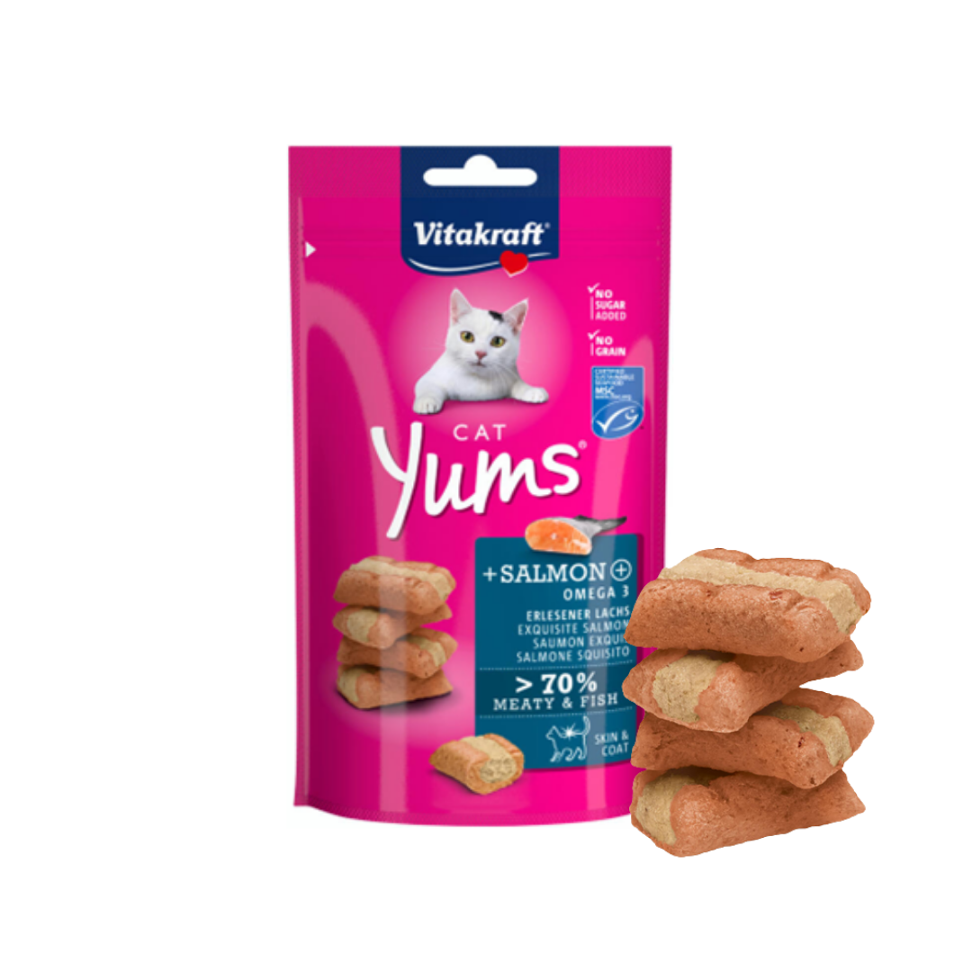 Vitakraft Cat Yums – Salmon + Omega 3 (40g)