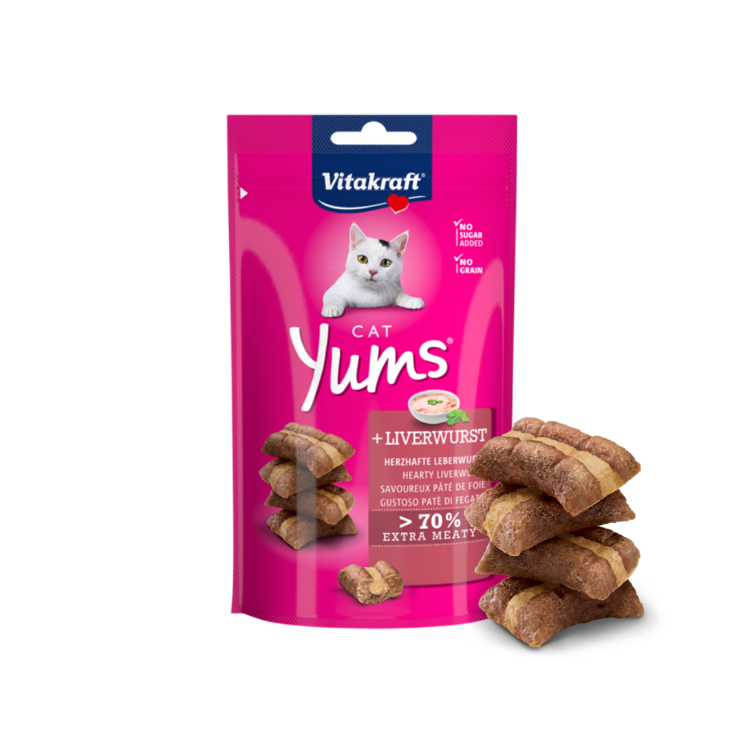 Vitakraft Cat Yums – Liverwurst (40g)